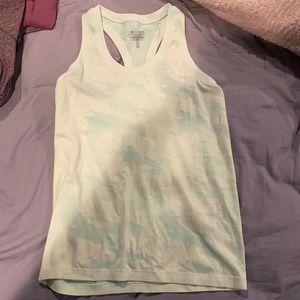 Light green camp tank top